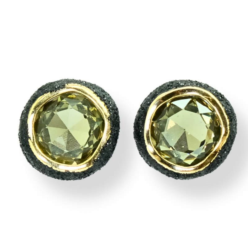 Glitter and Crystal Earrings
