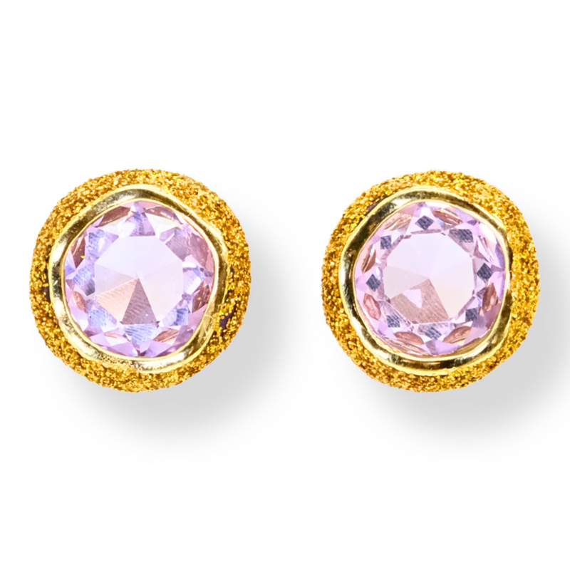 Glitter and Crystal Earrings