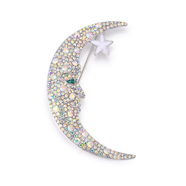 Cosmic Moon Brooch