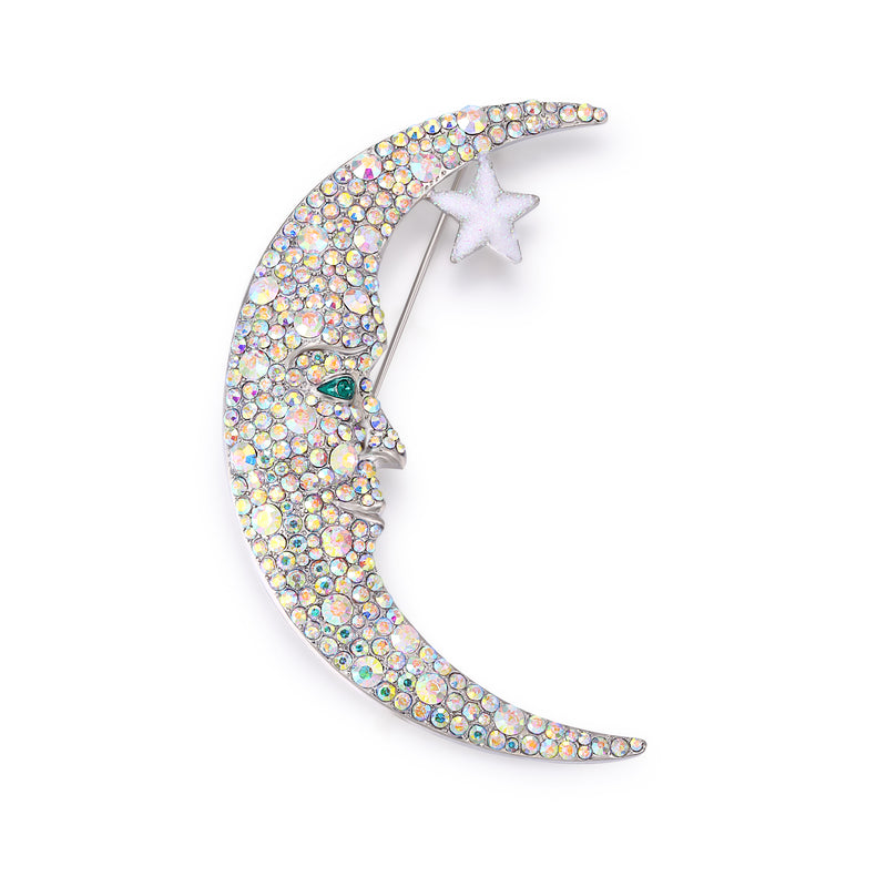 Cosmic Moon Brooch