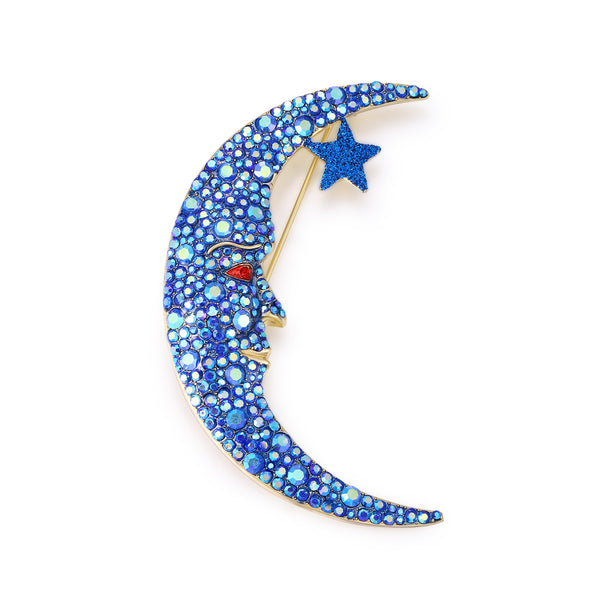 Cosmic Moon Brooch