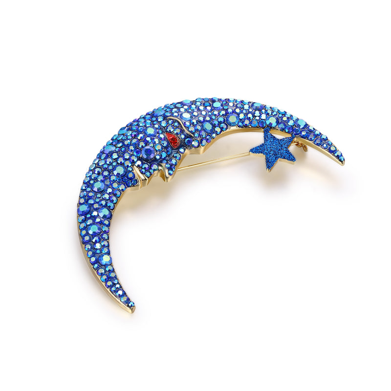 Cosmic Moon Brooch