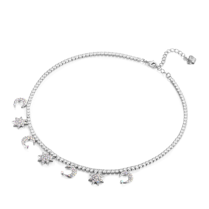 Moon and Stars Necklace
