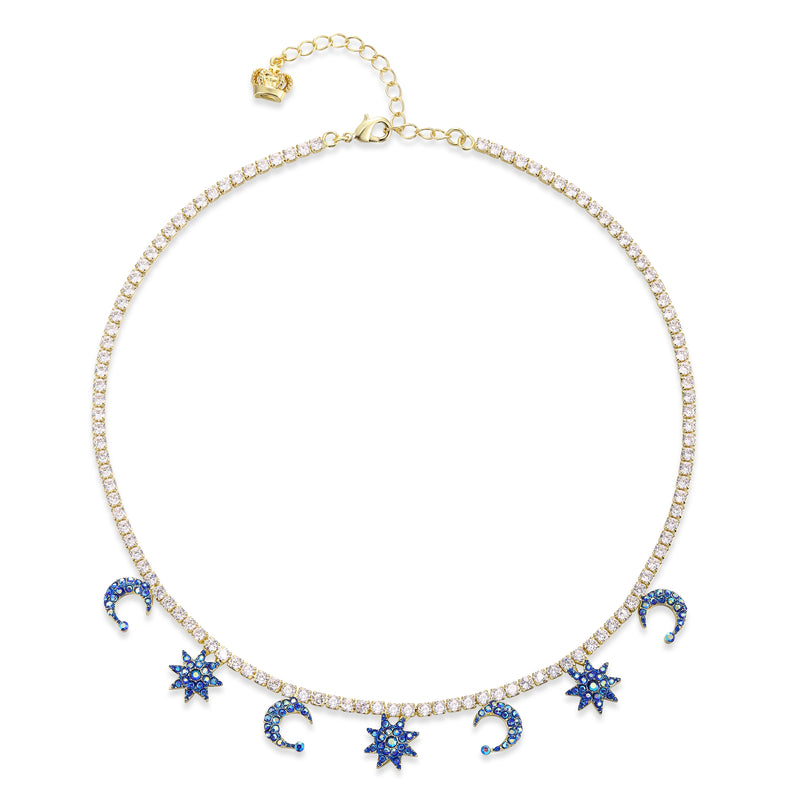Moon and Stars Necklace