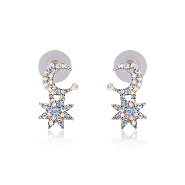 Moon and Star Earrings