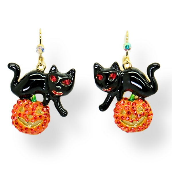 Halloween Cat Earrings