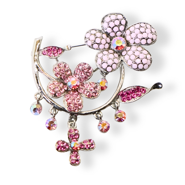 Floral Drop Brooch