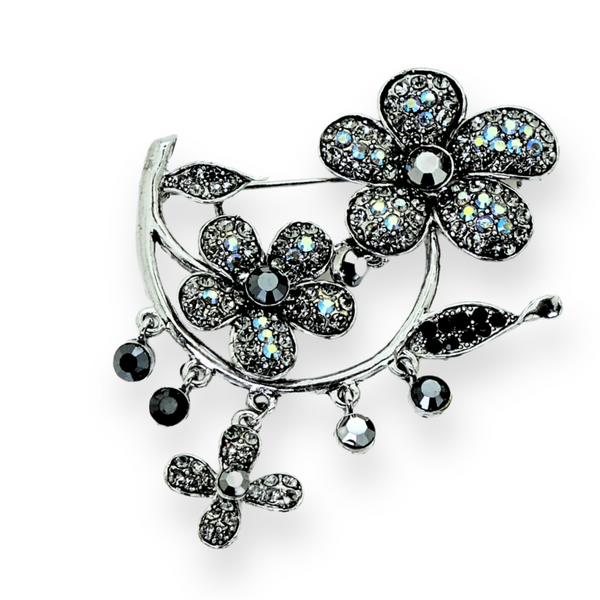 Floral Drop Brooch