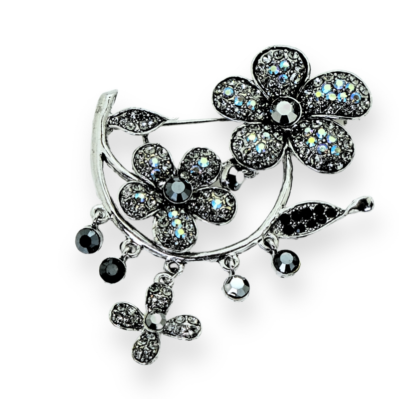 Floral Drop Brooch