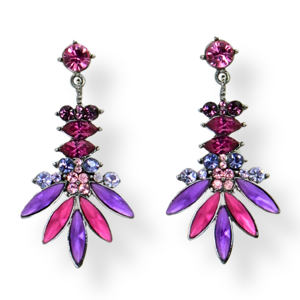 Multi Petal Drop Earrings