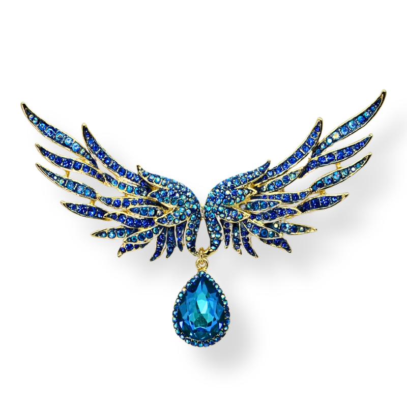 Flaming Wings Brooch