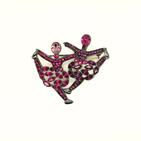 Double Dancers Brooch