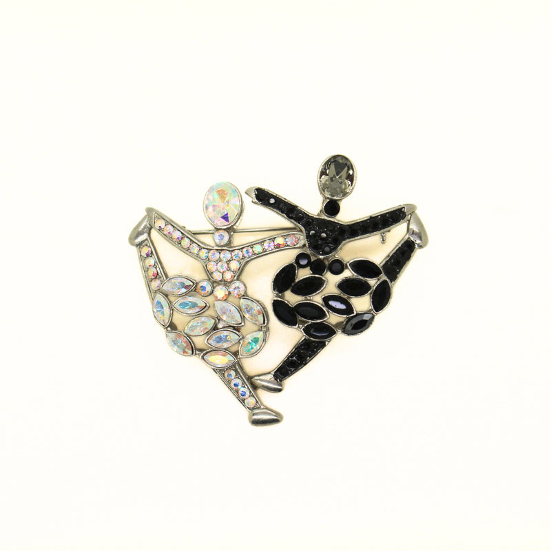 Double Dancers Brooch