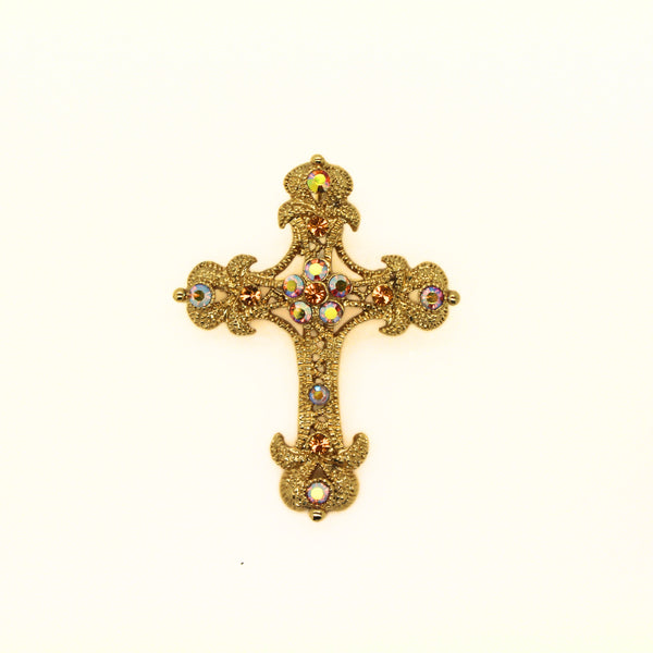 Vintage Style Cross Brooch
