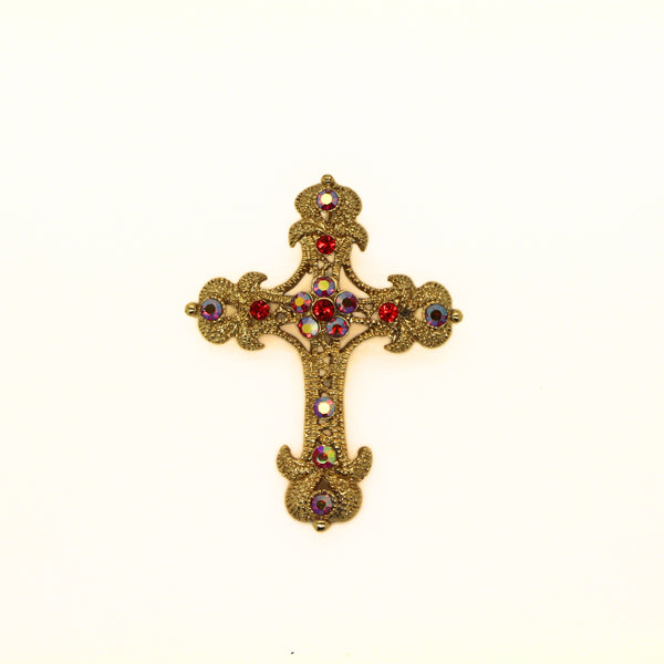Vintage Style Cross Brooch