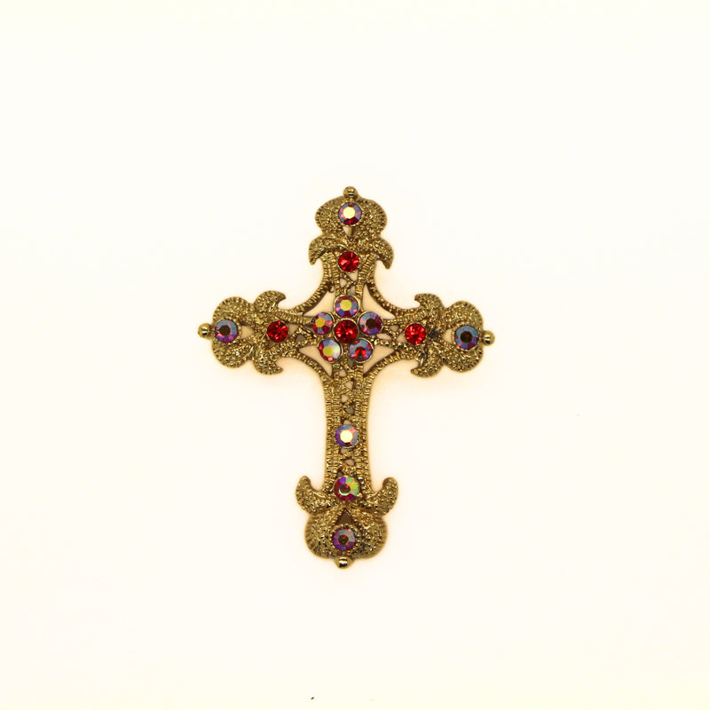 Vintage Style Cross Brooch