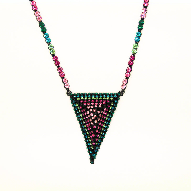 Rainbow Geometric Necklace