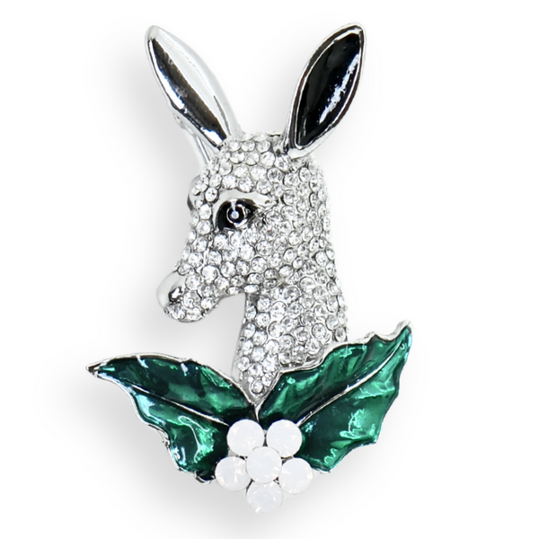 Crystal Fawn Brooch