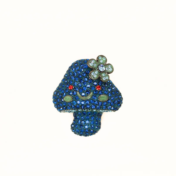Happy Mushroom Brooch