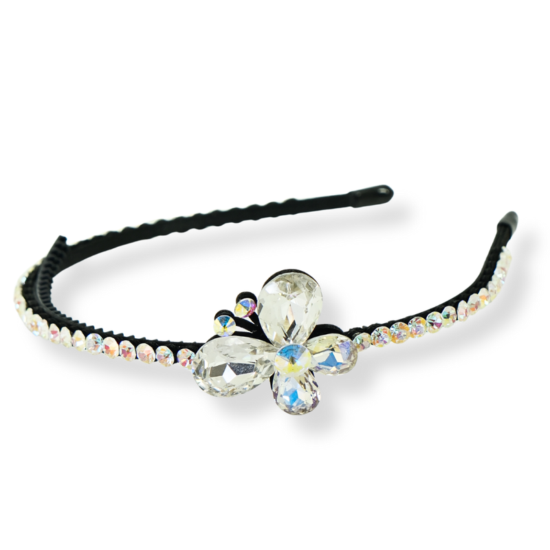 Crystal Single Butterfly Headband
