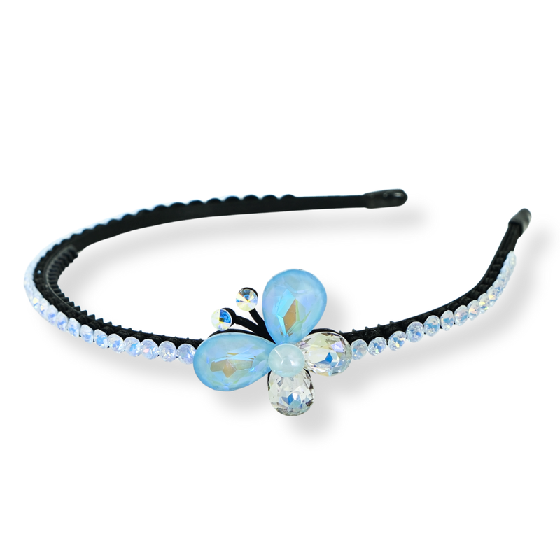 Crystal Single Butterfly Headband