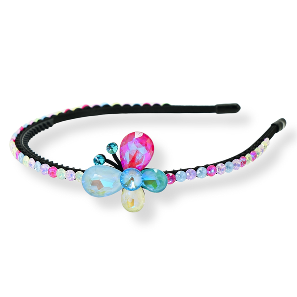 Crystal Single Butterfly Headband