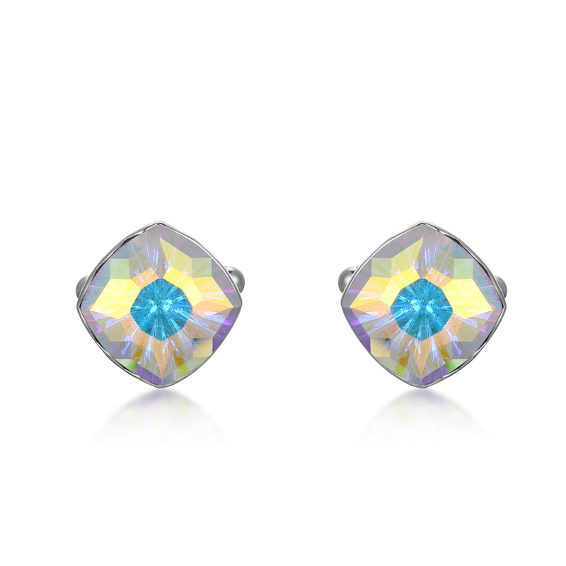 Iridescent Crystal Cufflinks