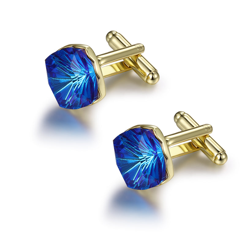Iridescent Crystal Cufflinks
