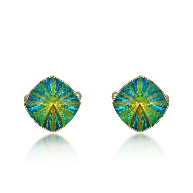 Iridescent Crystal Cufflinks