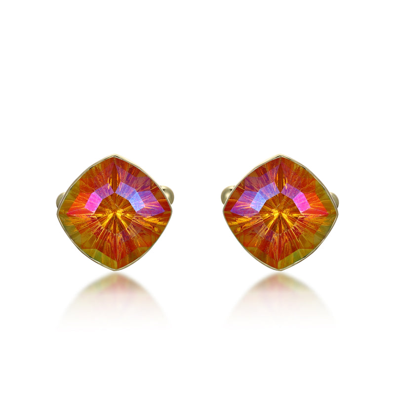 Iridescent Crystal Cufflinks