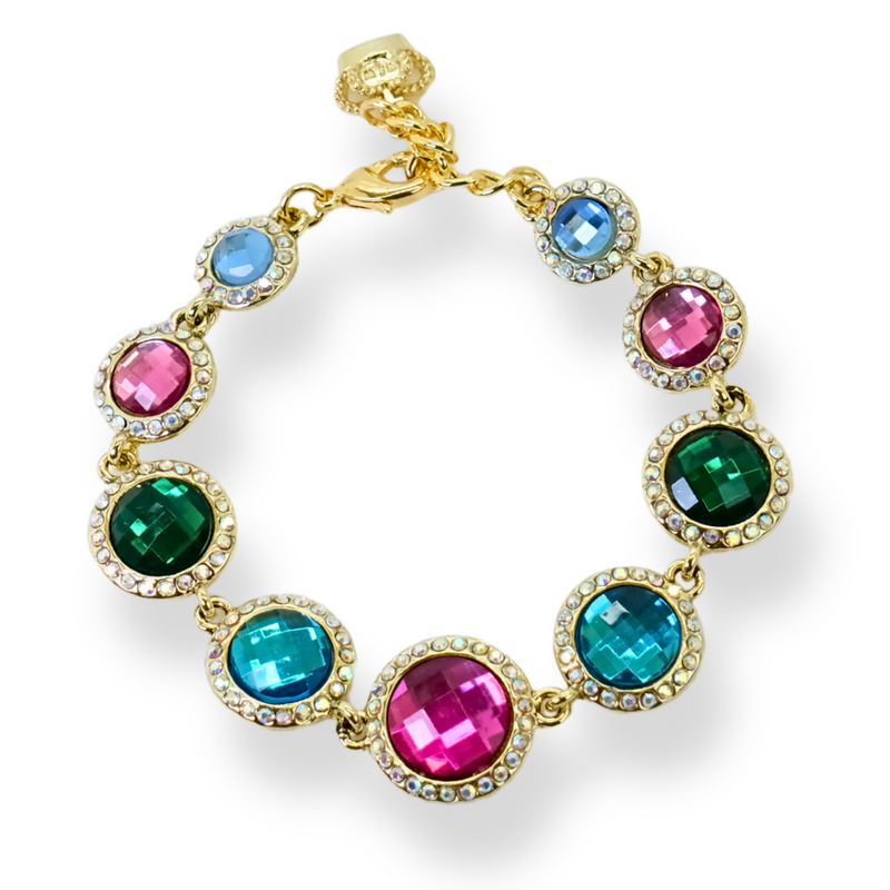 Crystal Discs Bracelet