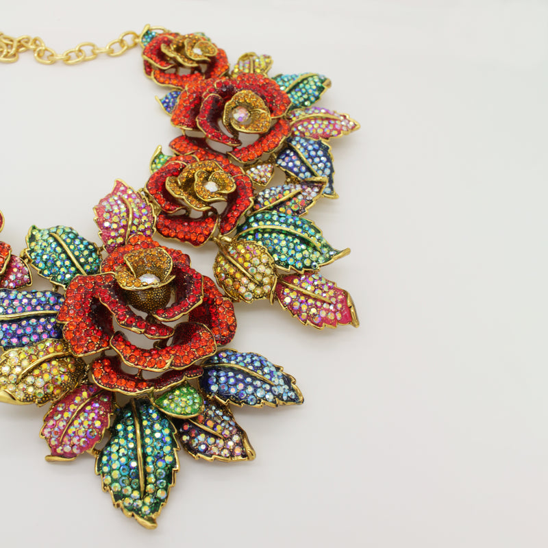 Blossoming Roses Necklace
