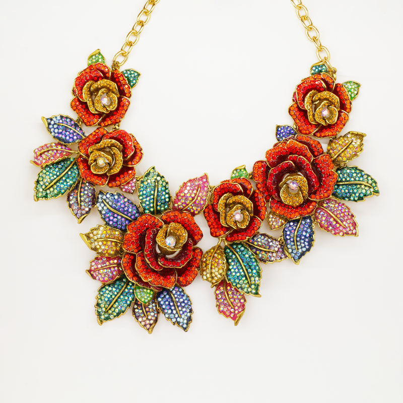 Blossoming Roses Necklace