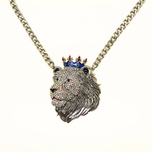 Chunky Chain Proud Lion Necklace