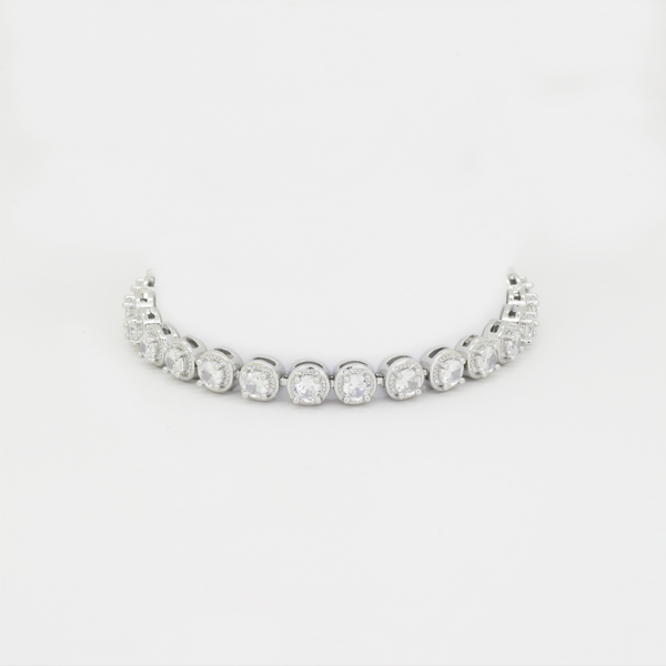 Circle Crystal Tennis Bracelet