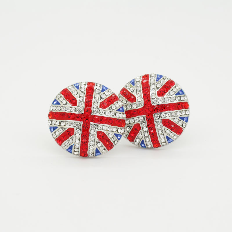 Crystal Union Jack Cufflinks