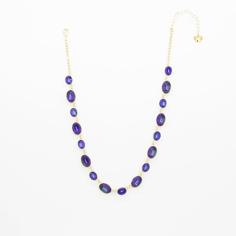 Iridescent Ovals Necklace