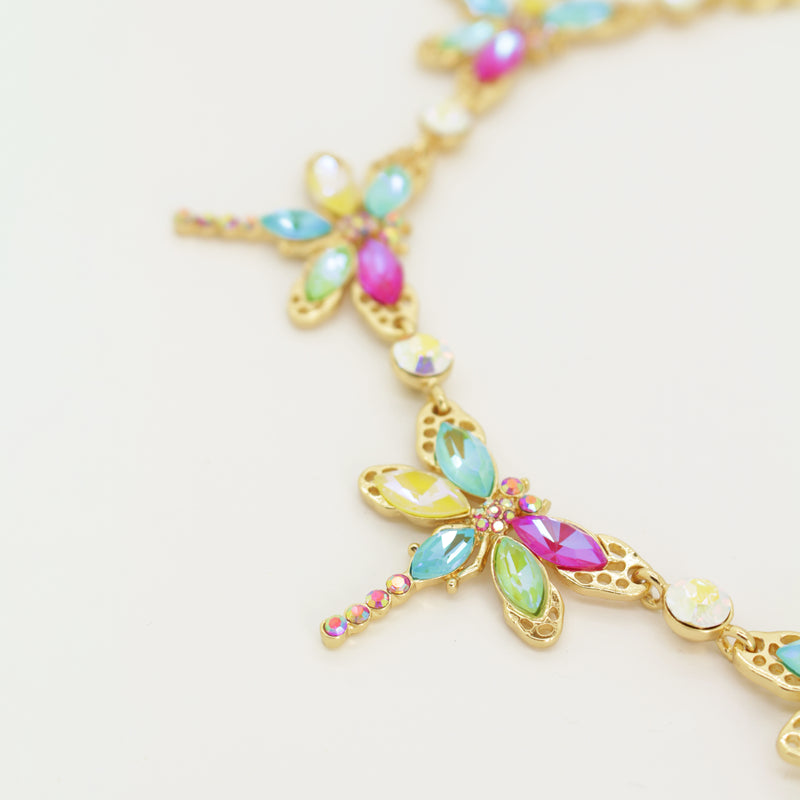 Delicate Dragonflies Necklace