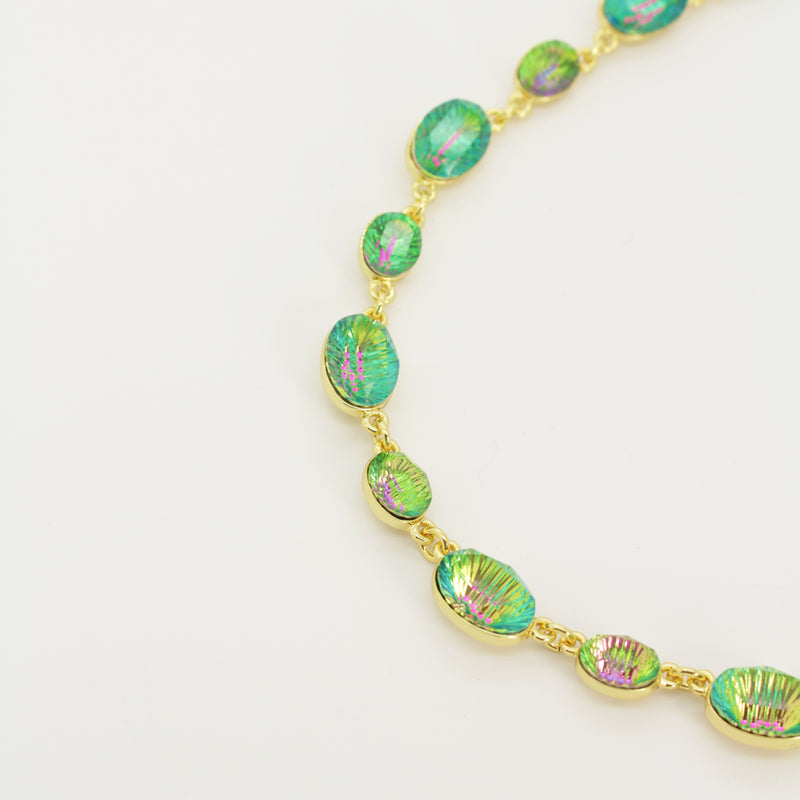 Iridescent Ovals Necklace