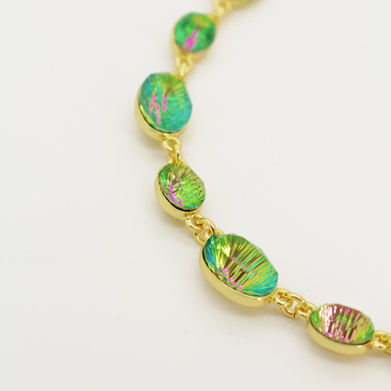 Iridescent Ovals Necklace