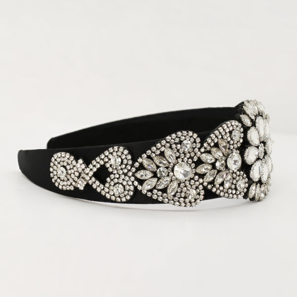 Elaborate Cluster Crystal Headband