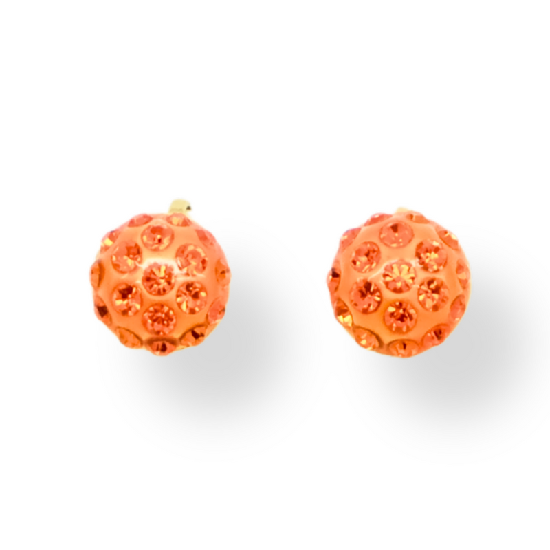 Small Crystal Clip On Earrings
