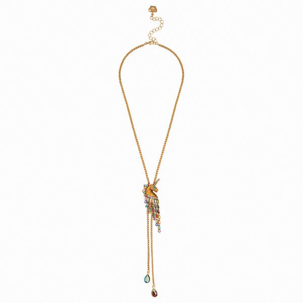 Crystal Unicorn Lariat