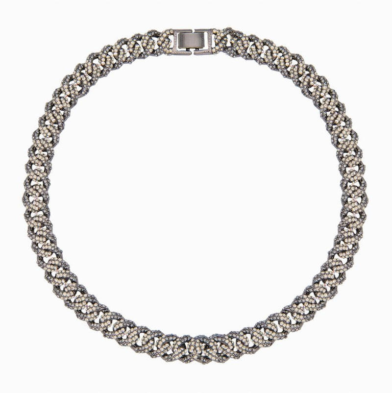 Crystal Pave Link Necklace