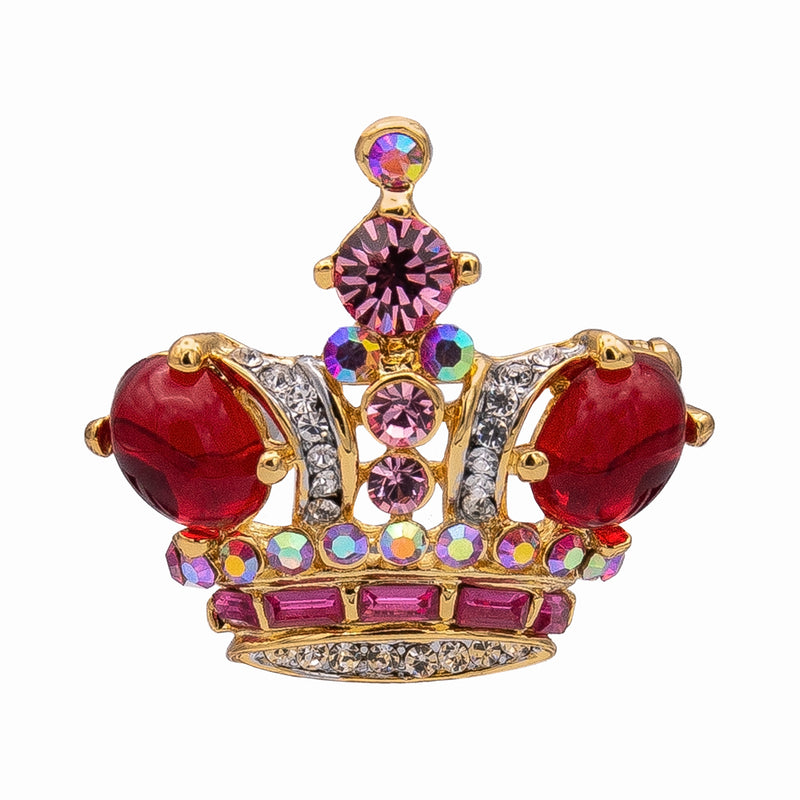 Jewelled Crown Brooch