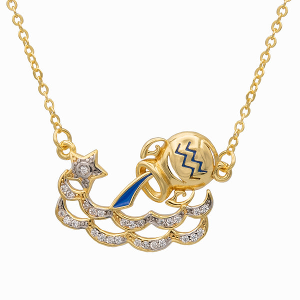 Aquarius Zodiac Necklace