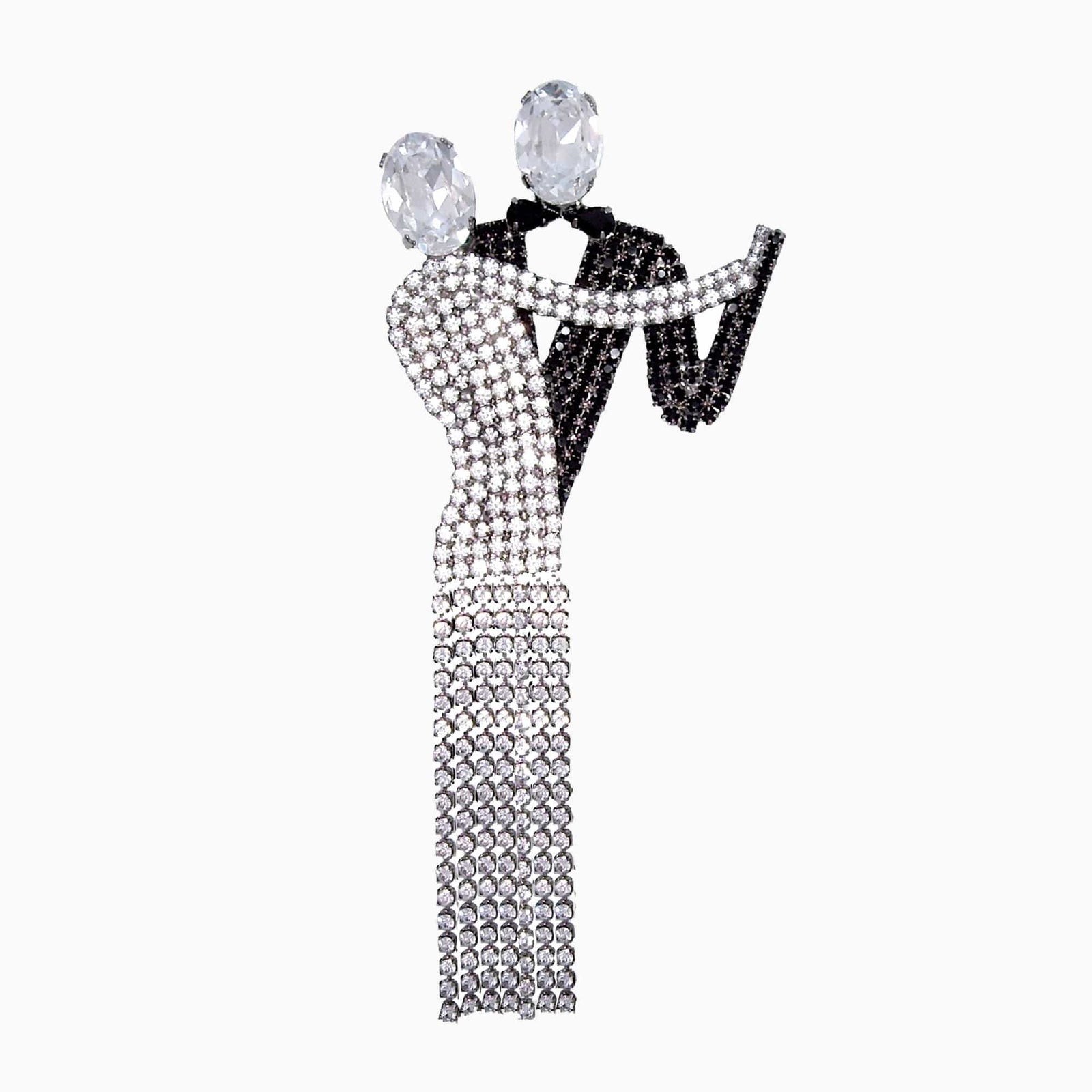Dancing Couple Brooch | Crystal Brooch | Butler & Wilson
