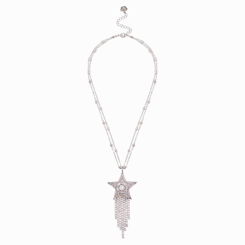 Crystal Star Tassel Necklace