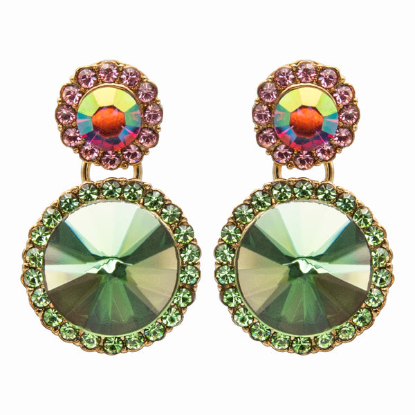 Crystal Mirror Drop Earrings