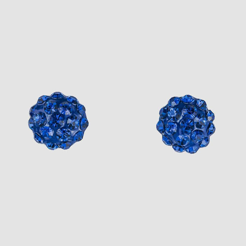 Small Round Crystal Stud Earrings